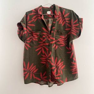 A New Day Hawaiian Button-Down: Tropical Short Sleeve Shirt